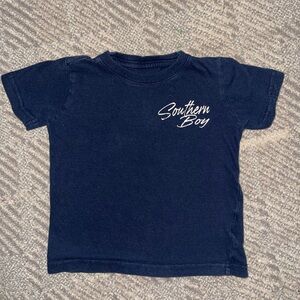 Blue Short Sleeve Tee with Crew Neck